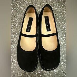 Gianni Bini suede Mary Jane low wedges